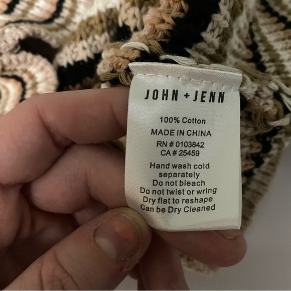 💛 S 💛 NWT Anthro Sweater Tank Neutral Horizontal Stripes Sleeveless - Picture 6 of 7